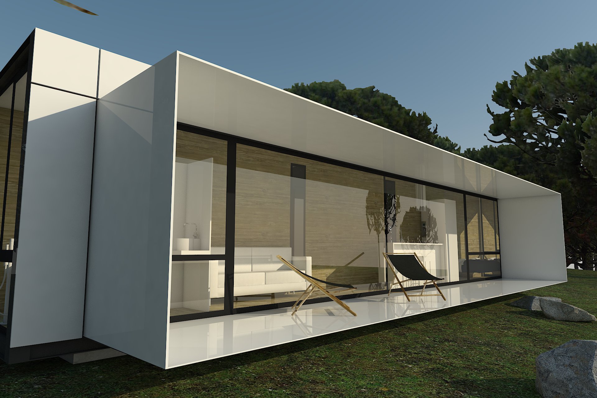 casa modular diseño H-Kub 30a