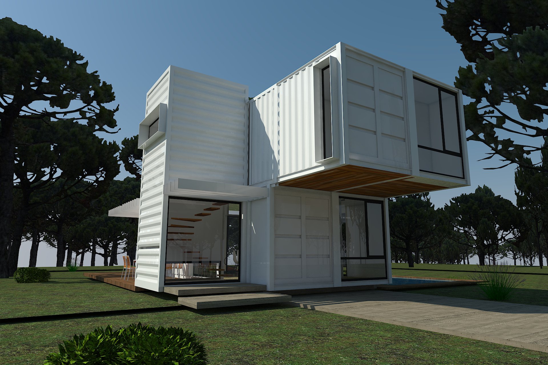 casa modular diseño H-Kub 30c